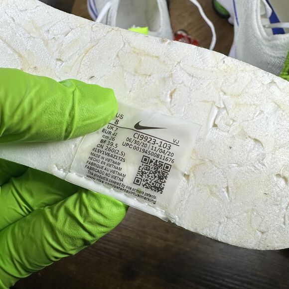 Nike Air Zoom Alphafly NEXT% Shoes Mens Size 8 Marathon CI9923-103 Racing - Picture 8 of 8